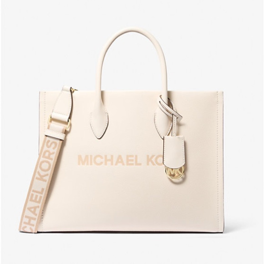 Mirella Medium Pebbled Leather Tote Bag